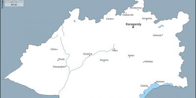 Harta e karaganda Kazakistan