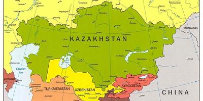 Harta e Kazakistan hartë të azisë