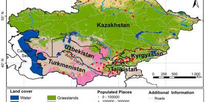 Harta e klimës Kazakistan