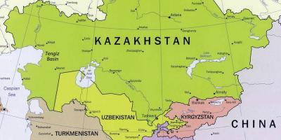 Harta e tengiz Kazakistan